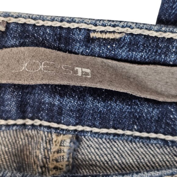 Womens Petite Fit W27 Blue Medium Washed Denim Capri Mom Normcore Casual Jeans - Picture 15 of 16